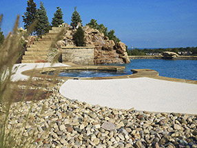 hardscaping and water features for a stunning home vista