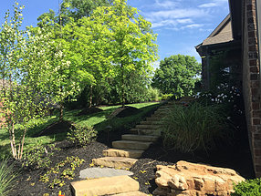 landscape design, hardscape, st. louis landscape, steps