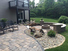 landscape design, hardscape, st. louis landscape, paver patio, fire pit