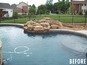 landscape design, st. louis landscape, before