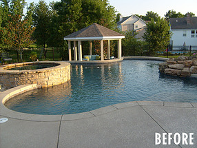 landscape design, st. louis landscape, before