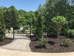 landscape design, fence, steel, maintenance free