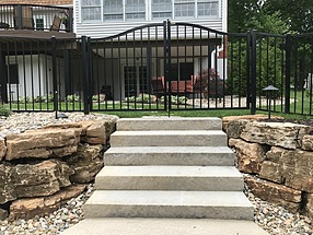 landscape design, fence, steel, maintenance free