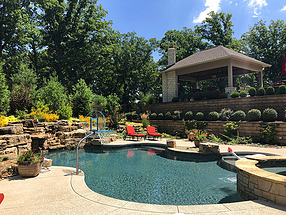 landscape design, hardscape, st. louis landscape, retaining wall