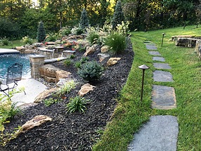 landscape design, hardscape, st. louis landscape, outdoor lighting