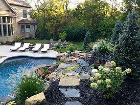 landscape design, hardscape, st. louis landscape, outdoor lighting