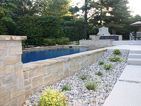 landscape design, st. louis landscape, gravel planting bed, water runoff