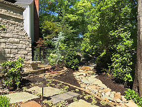 landscape design, st. louis landscape, hardscape, dry creek